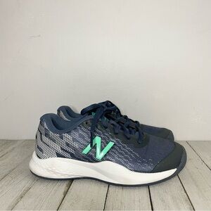 New Balance Kids Tennis Sneakers Size 2M KC996NE3 Blue Youth Athletic Shoes